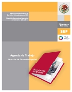 Agenda de Trabajo Dirección de Educación Especial, Ciclo 2009-2010