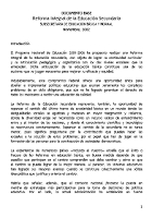 Documento Base - Reforma Integral de la Educación Secundaria