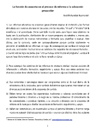 La Función de Asesoría en el Proceso de Reforma a la Educación Preescolar