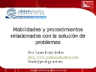 Habilidades y Procedimientos Relacionados con la Solución de Problemas
