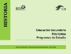 Historia - Secundaria - Programas de Estudios