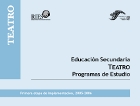 Teatro - Secundaria - Programas de Estudios