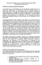 Propuesta Curricular para la Educación Secundaria 2005 - Proceso de Construcción