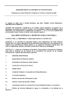 Reglamento Interior de la Secretaría de Educación Pública