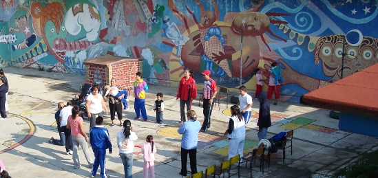 Padres e hijos en la escuela